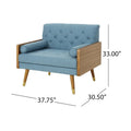 Frankie Mid - Century Modern Club Chair by Christopher Knight Home
