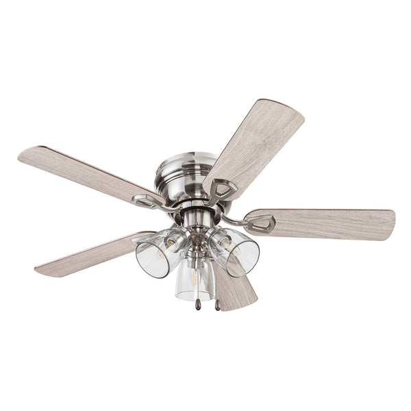 42" Prominence Home Renton Indoor Ceiling Fan, Brushed Nickel